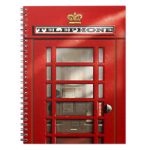 Classic British Red Telephone Box Note Books
