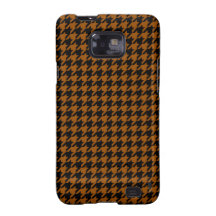 Classic Brown and Black Houndstooth Pattern Samsung Galaxy SII Cases