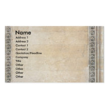 Classic business card with ornaments