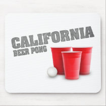 Classic California Beer Pong mousepads