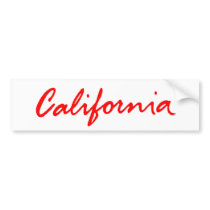 Classic California Script Logo Bumper Sticker