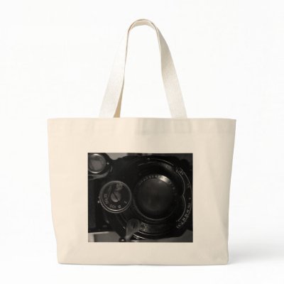 Classic Camera Print Tote Bag by PhotoPrints