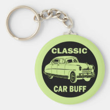 Classic Car Buff Keychain