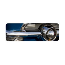 Classic Car Chrome Closeup Custom Return Address Labels