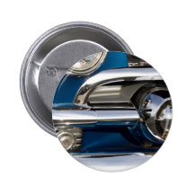 Classic Car Chrome Closeup Pinback Buttons