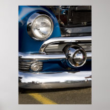 Classic Car Chrome Closeup Print