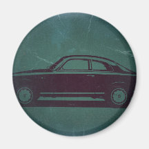 Classic car fridge magnet