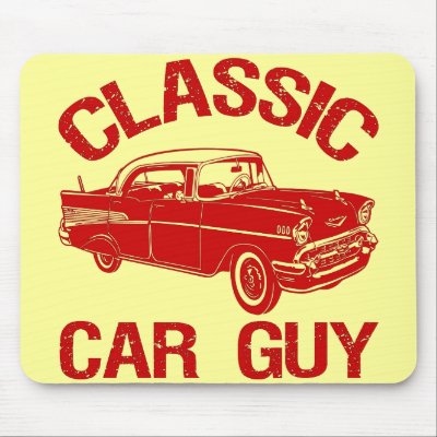 Classic Car Guy Mouse Pads by dgpaulart