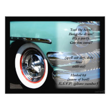 classic car iii party invite