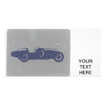 Classic car photo card template