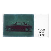 Classic car photo greeting card