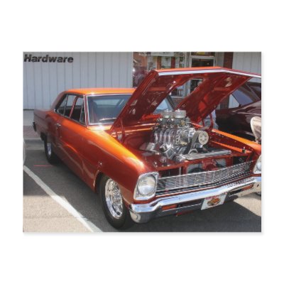 classic car post card by jdspenguins