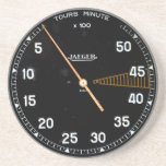 Classic car rev counter, vintage tachometer coasters