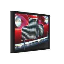 Classic car stretched canvas print