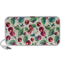 Classic cherries pattern. mp3 speaker