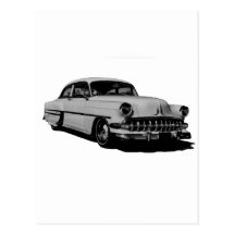 classic chevy post card