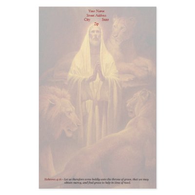 Classic Christian Stationary - Throne of Grace,... Customized Stationery by BibleStudyAids