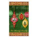 Classic Christmas Ornament Gift Tag Cards Business Card Templates