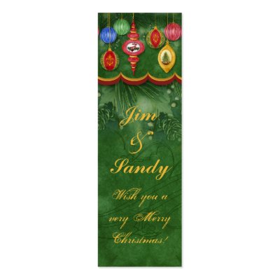 Classic Christmas Ornament Gift Tag / Favour Cards by AudreyJeanne