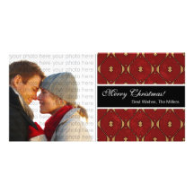 Classic Christmas Photo Card {Red}
