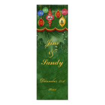 Classic Christmas Wedding Gift Tag / Favour Cards
