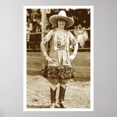 Classic Cowgirl Poster by CowgirlCafeOnline