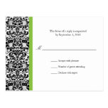 Classic Damask RSVP Postcard
