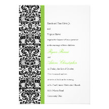 Classic Damask Wedding Invitation