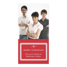 Classic Elegance Business Holiday Photo Card