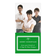Classic Elegance Business Holiday Photo Card