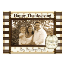 Classic Elegant Pumpkin Greeting Card Personalized Invites