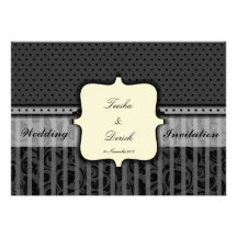 Classic & elegant wedding invitation card (kanjiz)