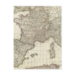 Classic European Map Postcards