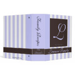 Classic Family Recipe Binder Blue/Purple