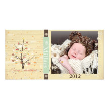 Classic, festive holiday photo card