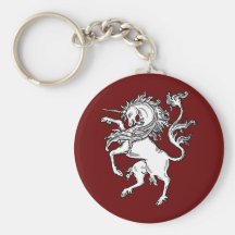 Classic Fierce Unicorn Keychain