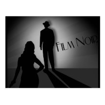 classic film style postcard