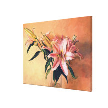 Classic Flower Arrangement floral paint fine art Gallery Wrap Canvas