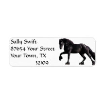 Classic Friesian Return Address Label