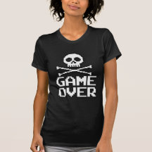 Classic Gamer - Game Over T Shirts