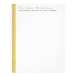 Classic Gold Ornament Divider Letterhead