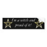 Classic Golden Pentagram Bumper Sticker