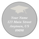 Classic Graduation Address Label (Grey)