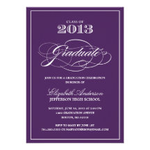 Classic Graduation Invitation