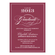 Classic Graduation Invitation