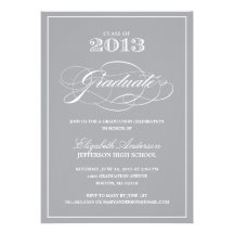 Classic Graduation Invitation