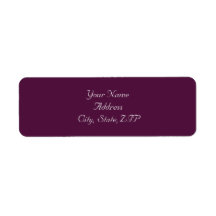 Classic Grape Return Address Labels