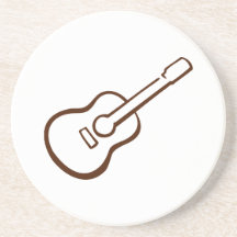 Classic Guitar Beverage Coaster