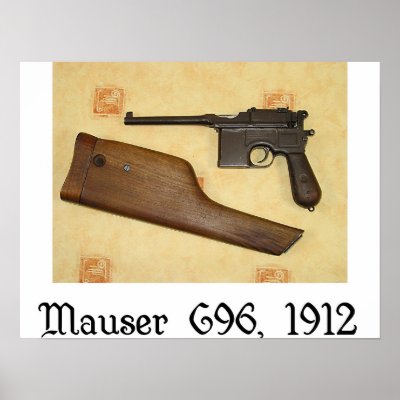 classic guns - Mauser C96 Print by mpopenker