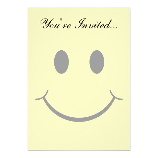 Classic Happy Face Invite
